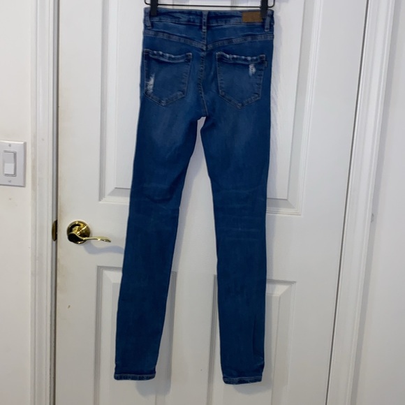 Lot of 2 Garage High Waist Junior’s Jeans Size 1 Ripped Distressed - Picture 5 of 15